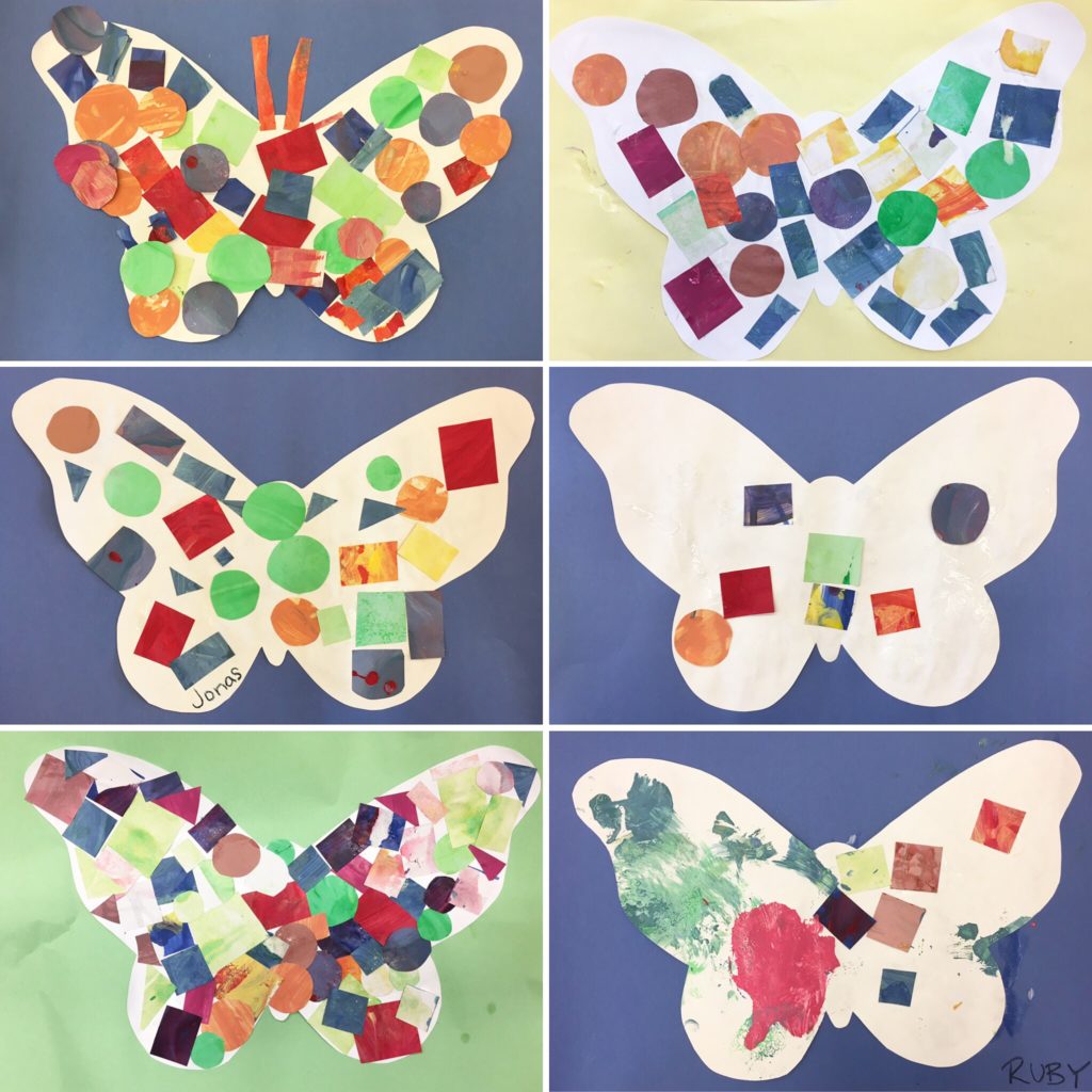 Eric Carle Inspired Butterfly Collage