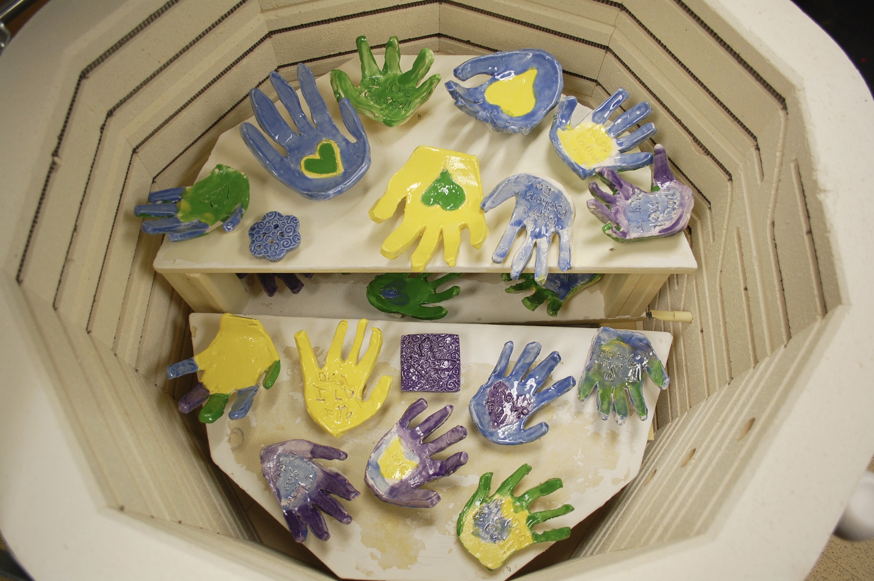 Ceramic Hand Print Dishes by Crafty Kids Corner
