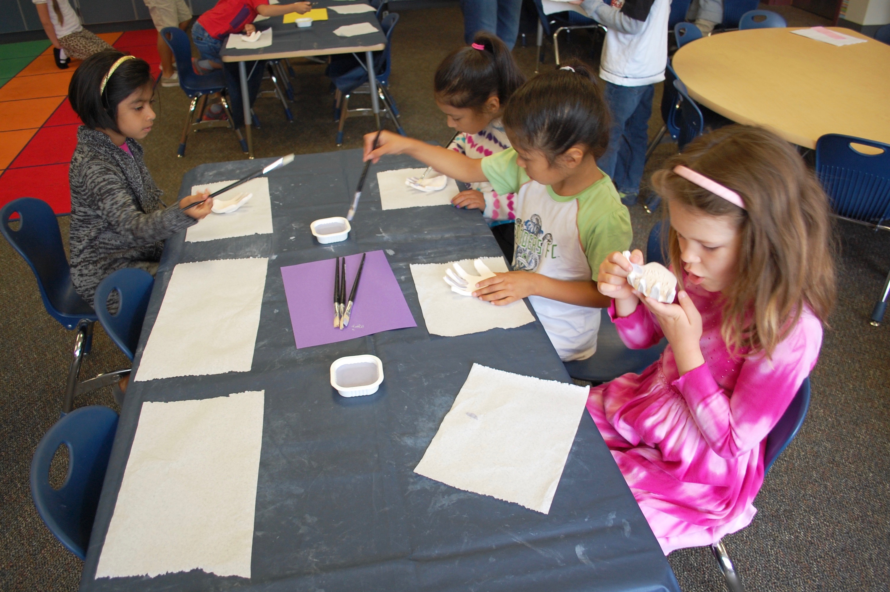 Ceramic hand print dishes by Crafty Kids Corner