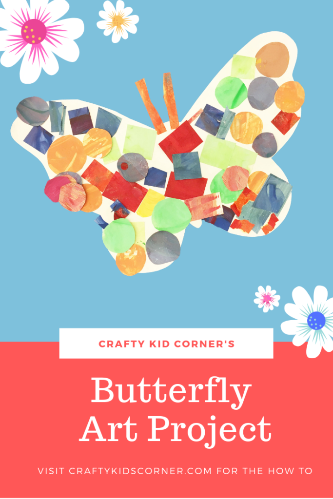 Spring Butterfly Art Project from CraftyKidsCorner.com