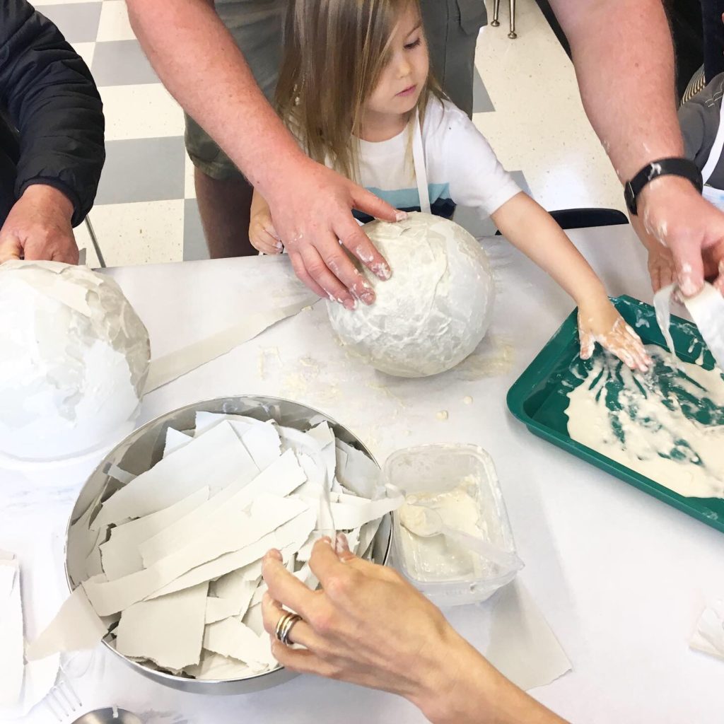 Papier Mache hot air balloons