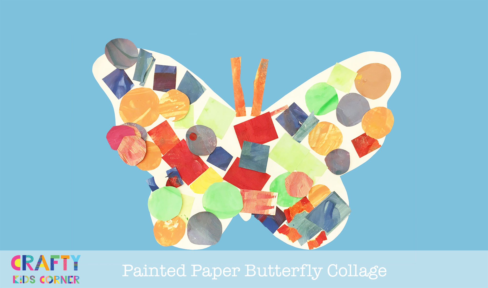 Foam Brush Painted Butterflies - Make and Takes